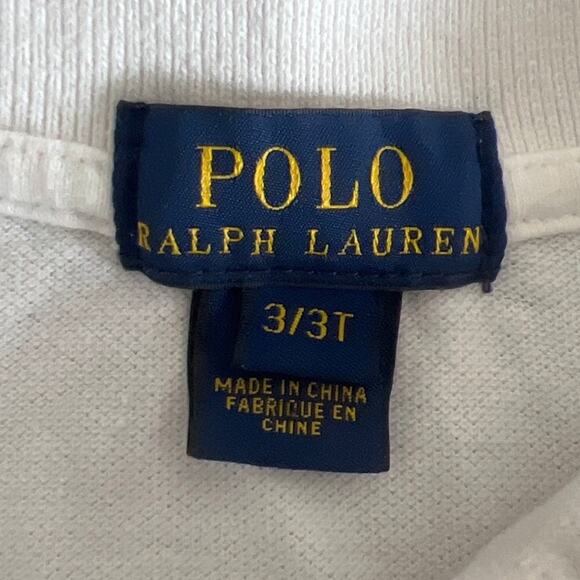 Polo Ralph Lauren 3/3T Girls White Short Sleeve - Picture 5 of 6